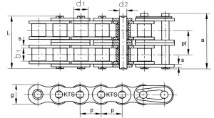 duplex roller chain