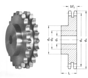 duplex sprocket